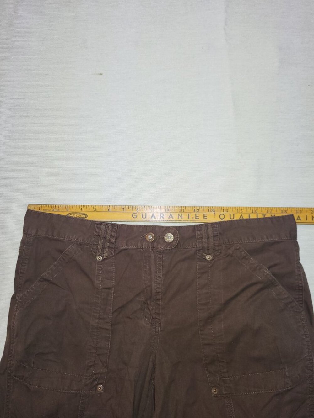 Nevada Women’s Cargo Pants Size 16 Brown 100% Cotton Utility Outdoor - Picture 9 of 12